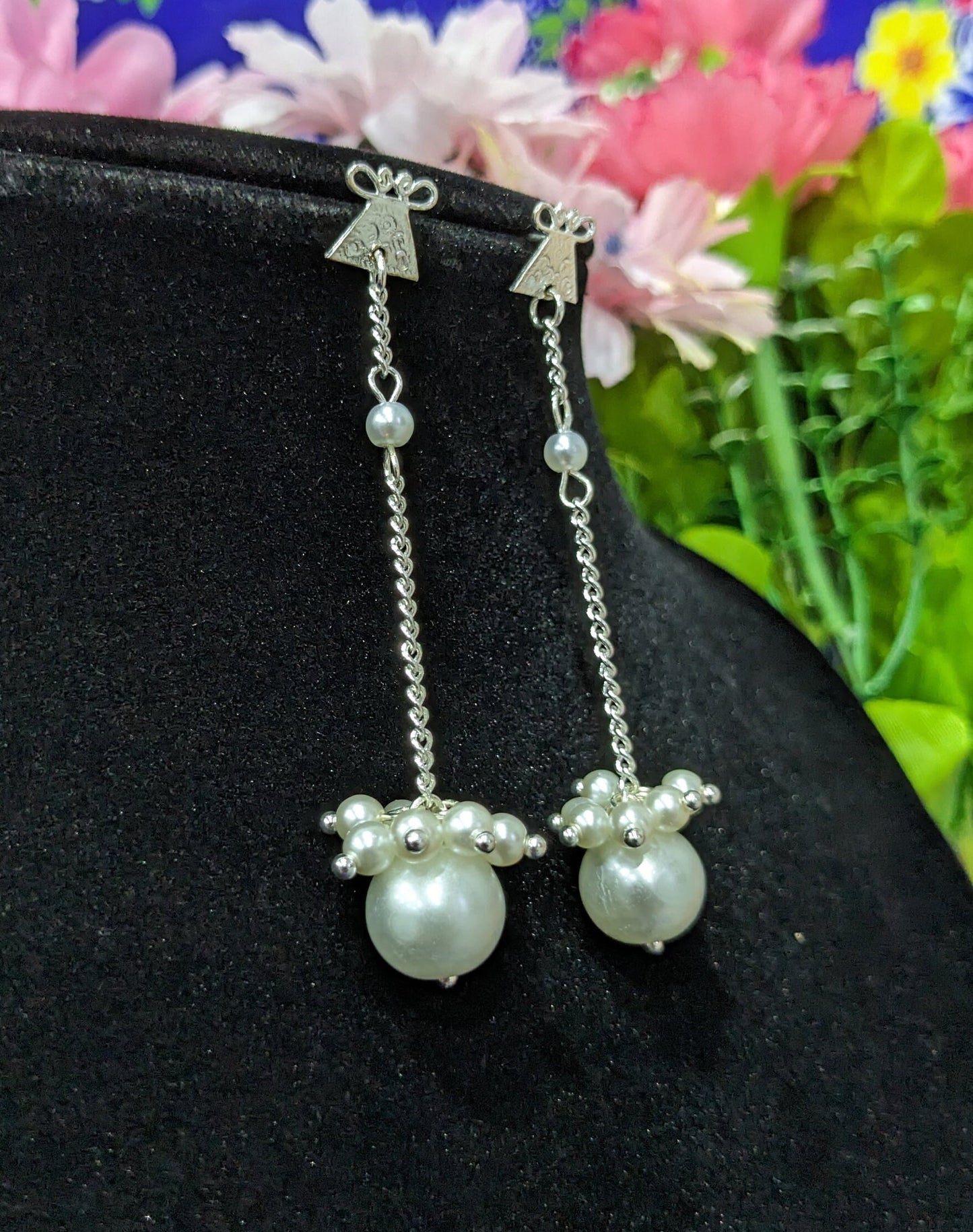 Enchanting Glass Pearl Earring E248
