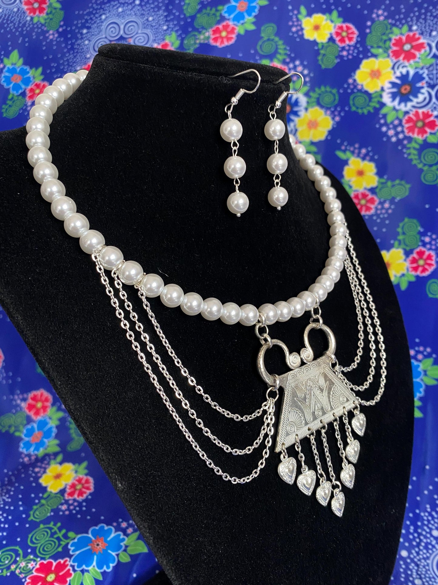 Glass Pearl Necklace GPN008