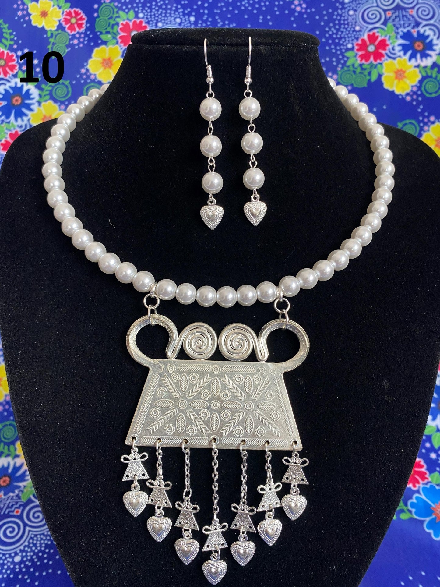 Glass Pearl Choker GPN010