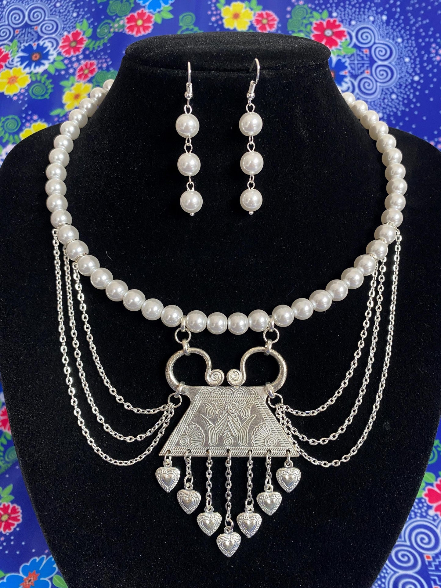 Glass Pearl Necklace GPN008