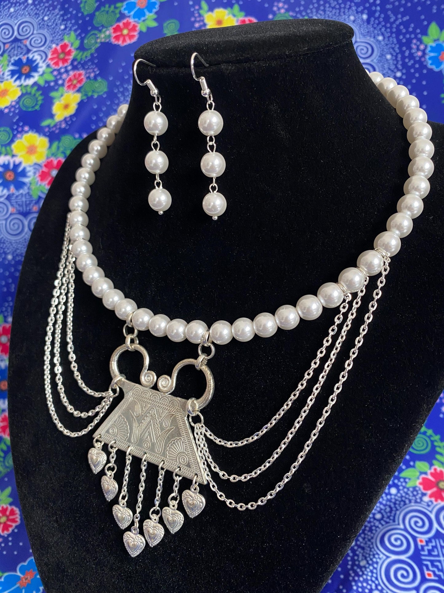 Glass Pearl Necklace GPN008